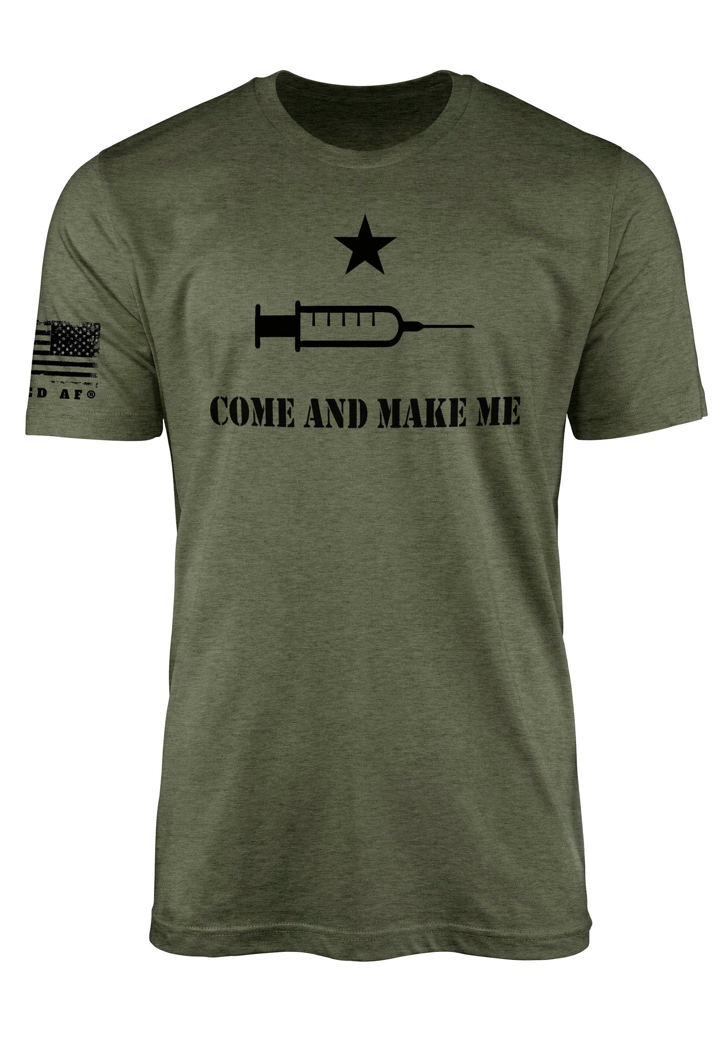 Come and Make Me anti vaccine tee shirt