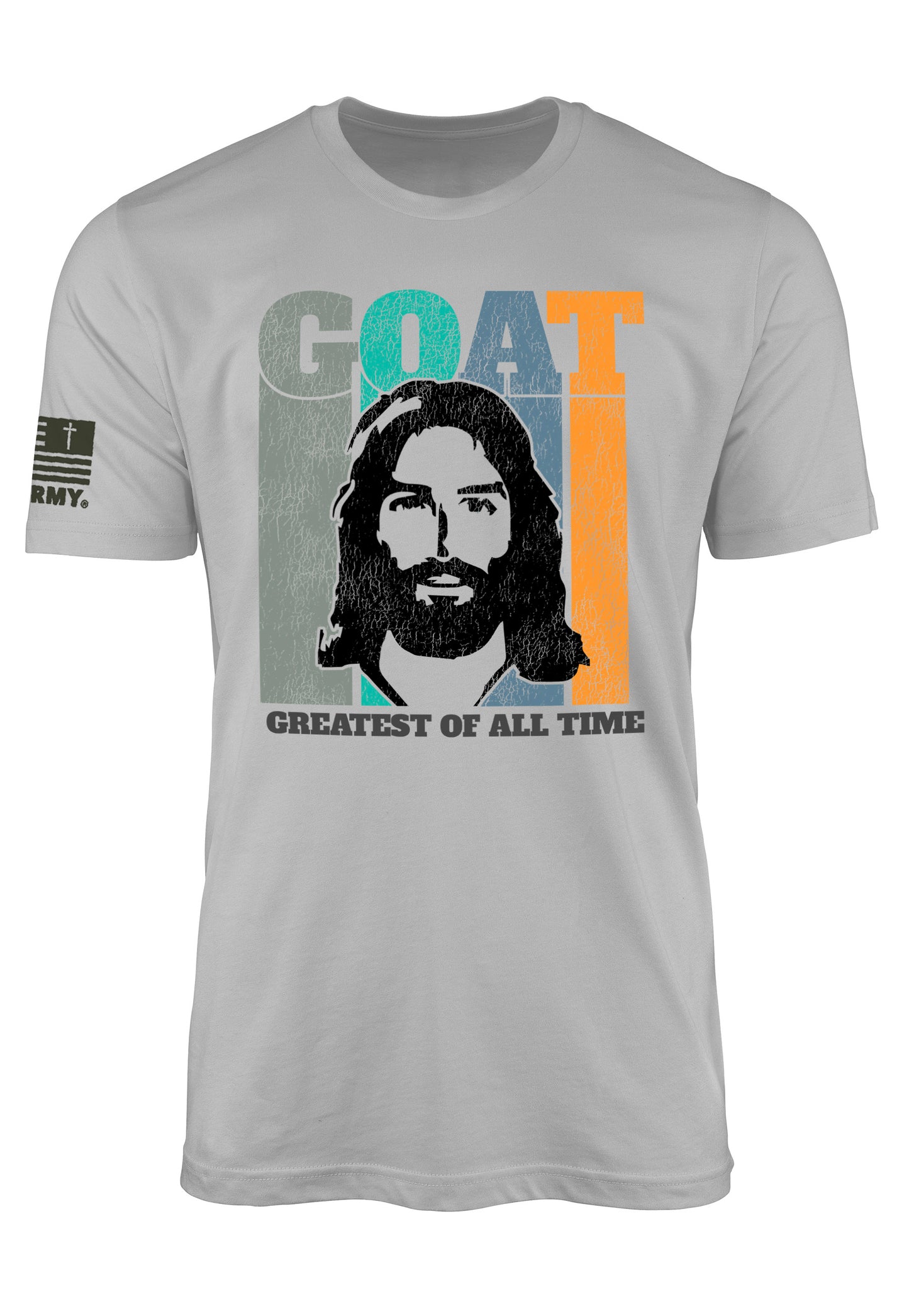 GOAT Jesus t-shirt from His Army™ Christian patriot brand