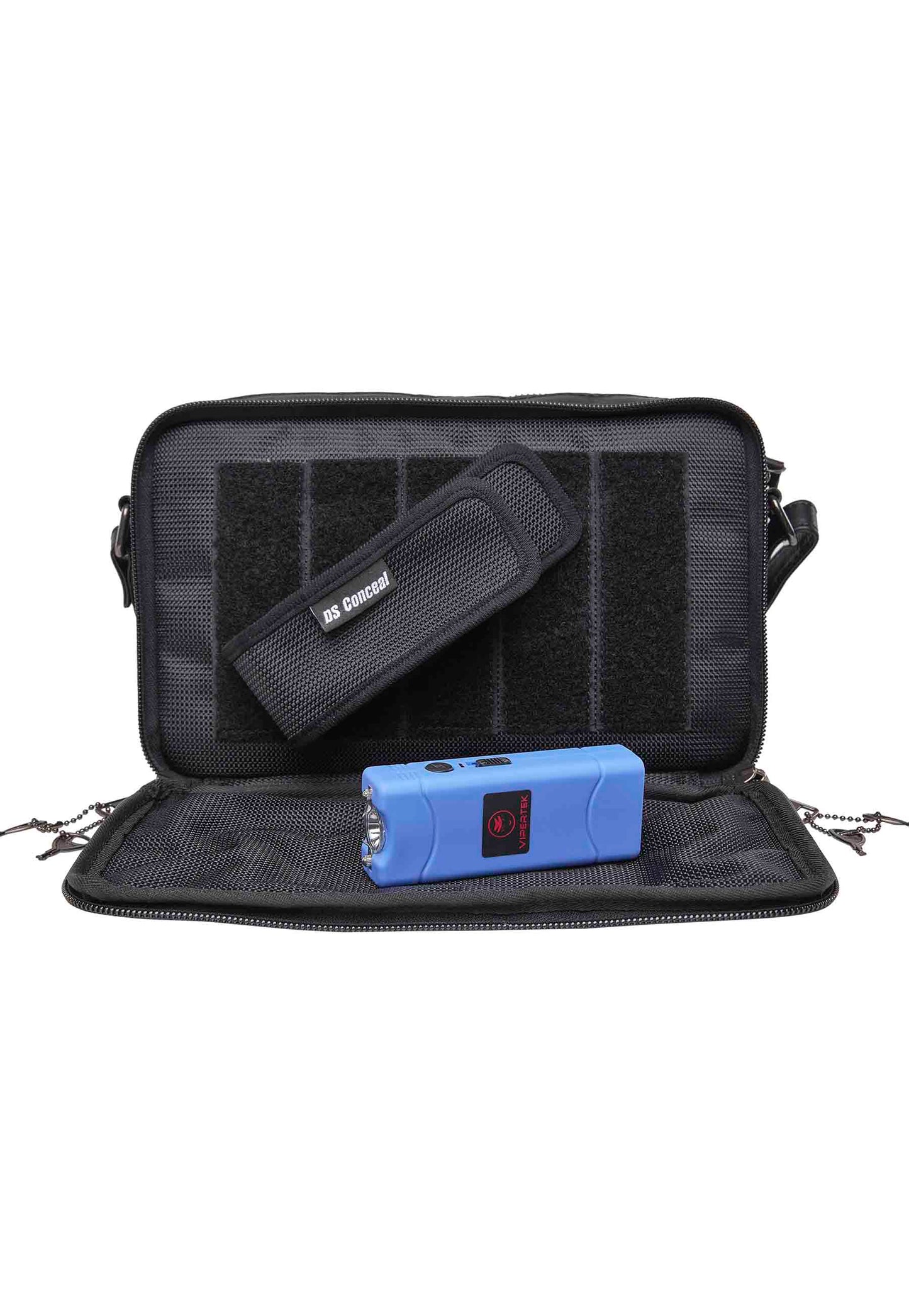 pistol purse shown with optional taser