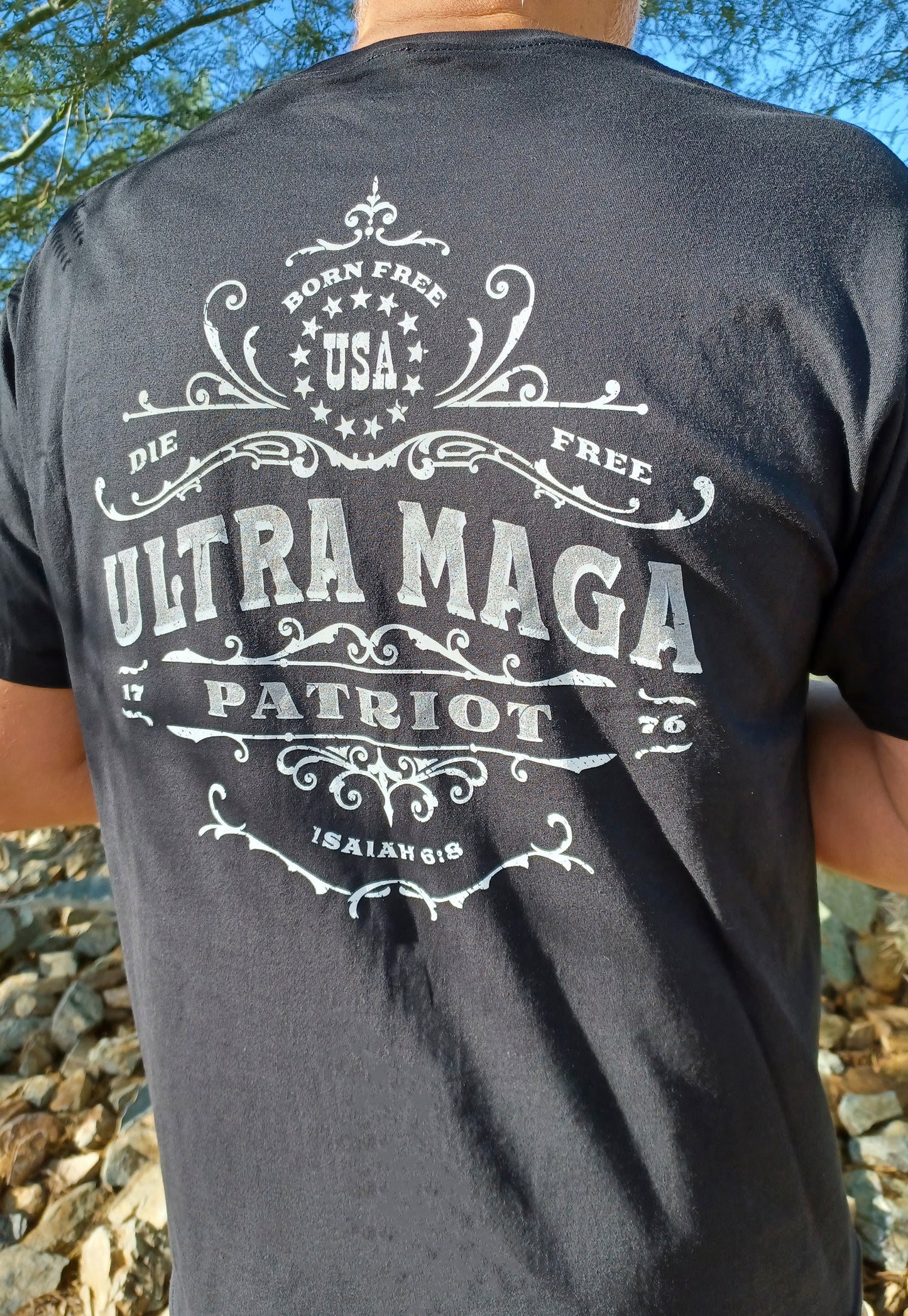 Ultra maga t-shirt on model