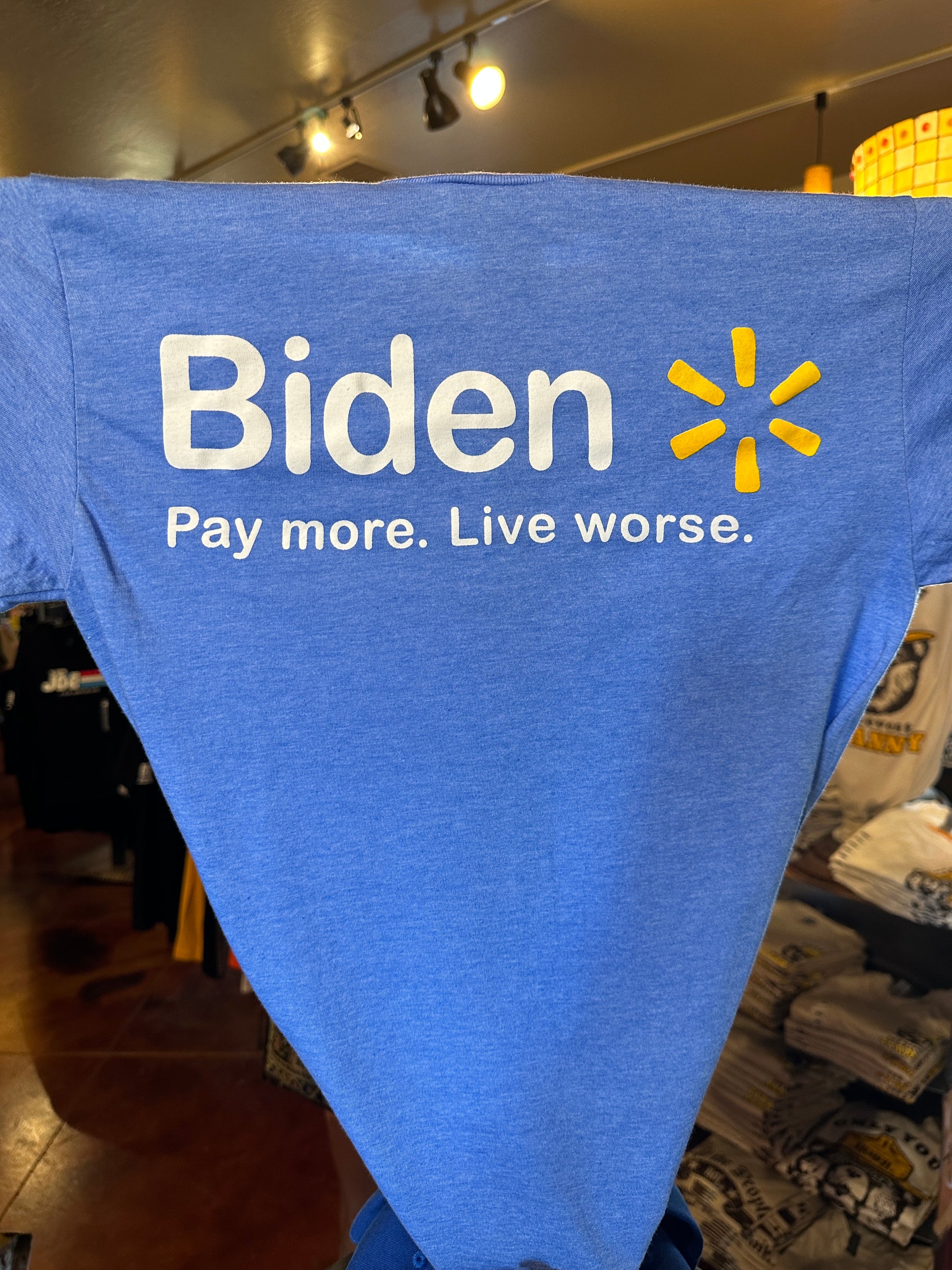 Biden parody shirt closeup