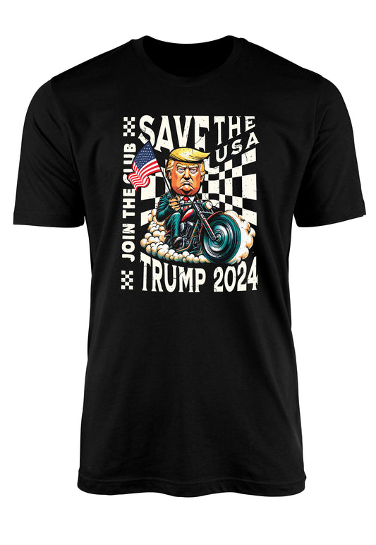 Bikers for Trump t-shirt in black unisex