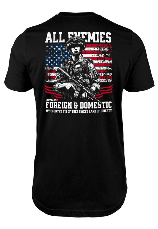 All enemies foreign and domestic t-shirt