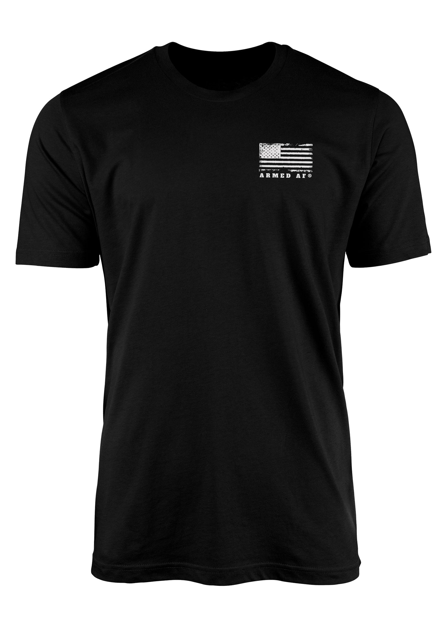 Chest logo on second amendment t-shirt