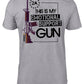 Teeslanger Emotional Support gun tee shirt