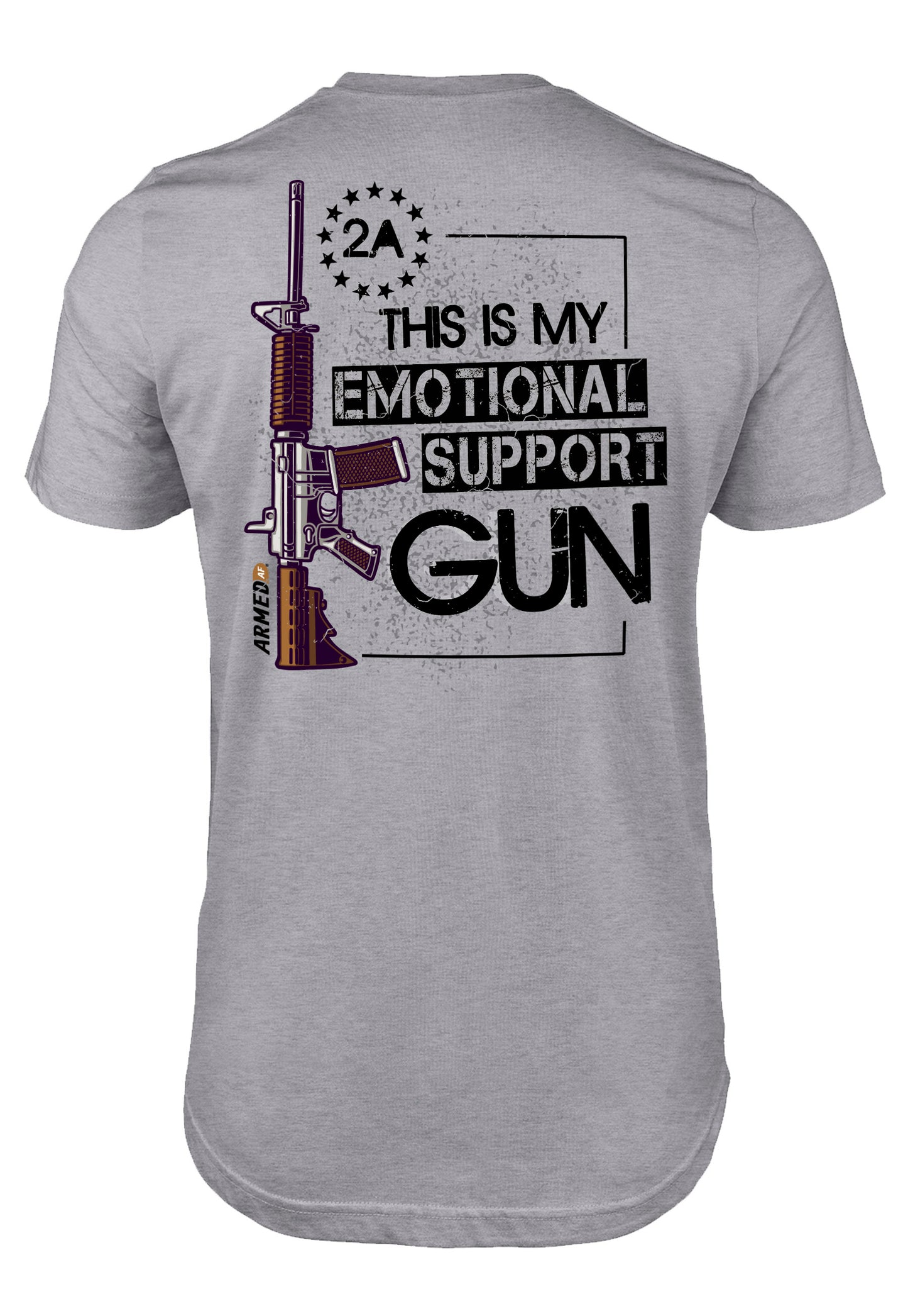 Teeslanger Emotional Support gun tee shirt