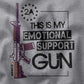 Closeup of second amendment t-shirt design 