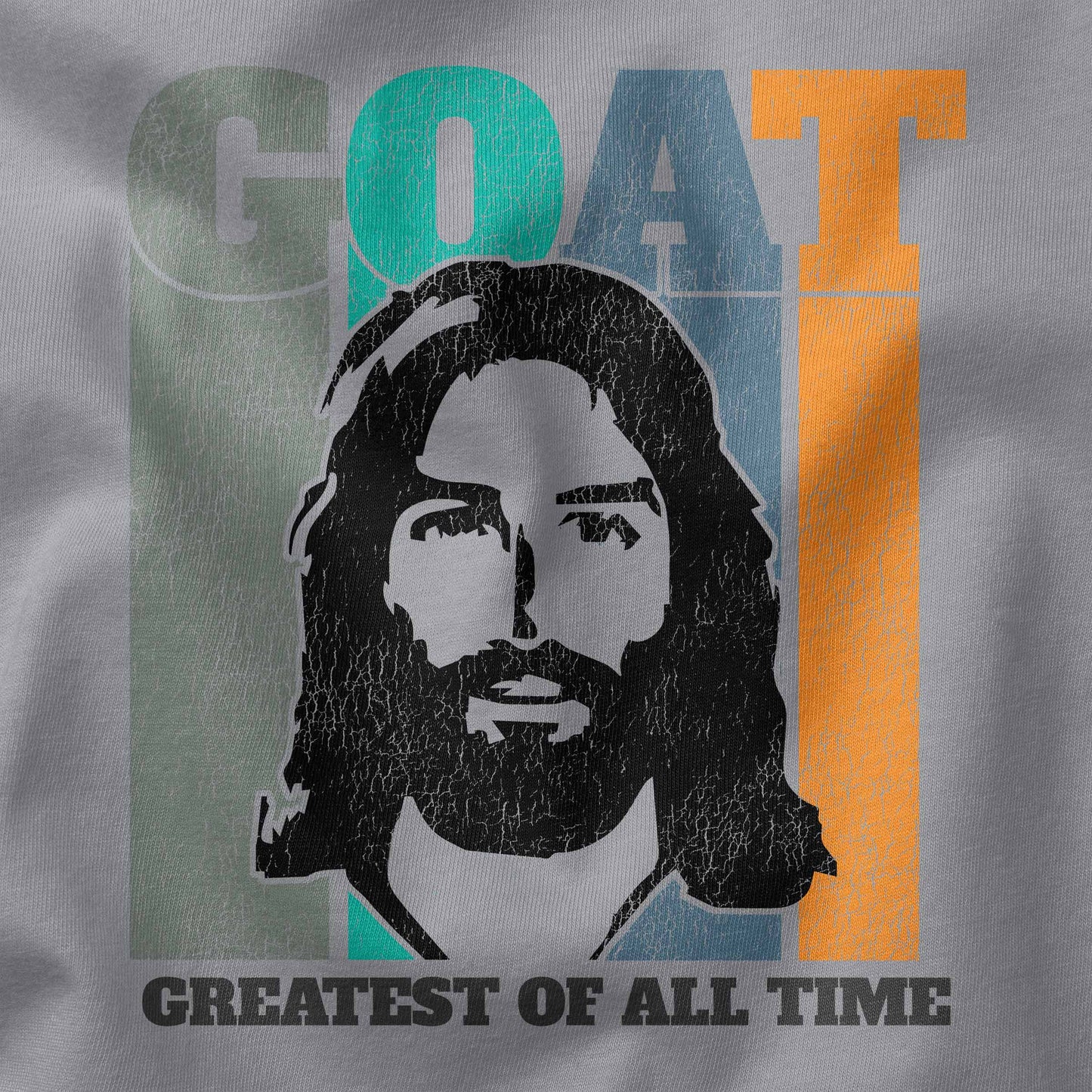 Goat - Jesus t-shirt design closeup
