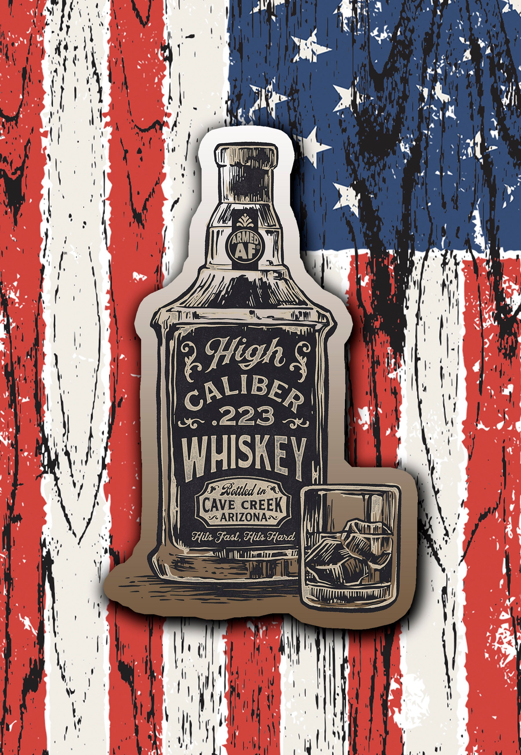 ArmedAF® whiskey sticker
