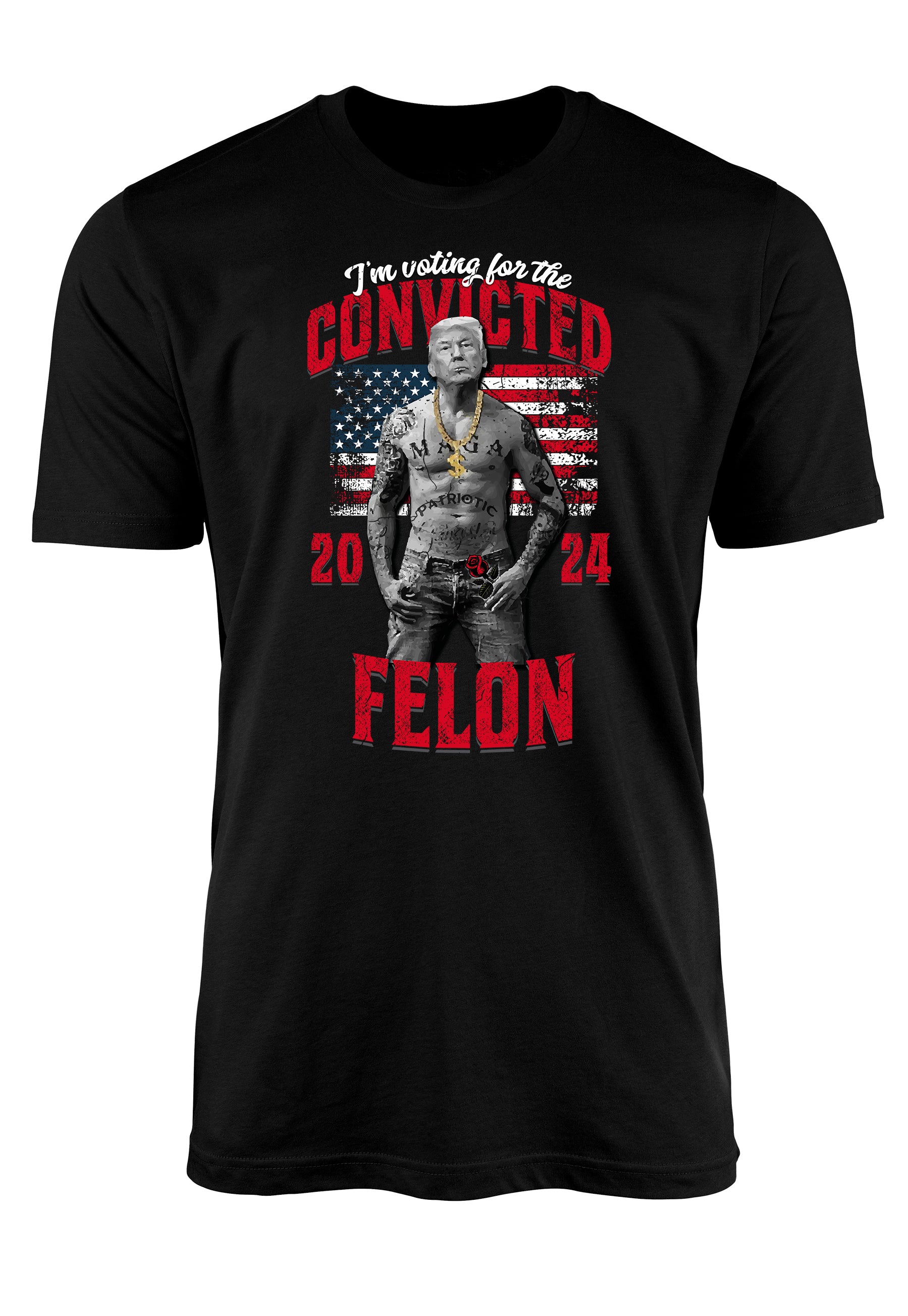 convicted felon trump tee