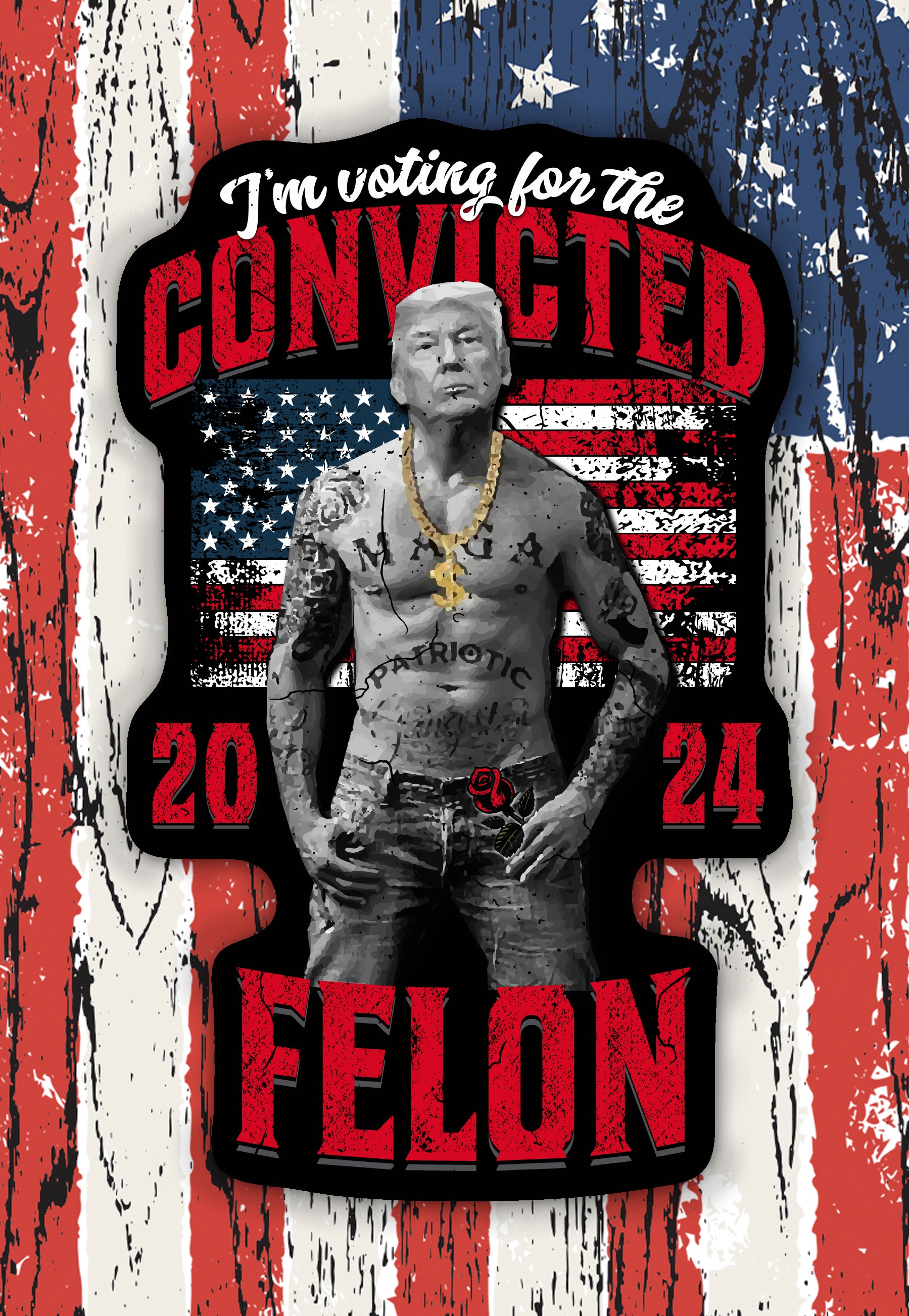 Trump Convicted Felon sticker