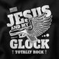 Jesus and My Glock Totally Rock women's vneck