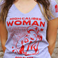 Lipstick and Lead women's shirt on model