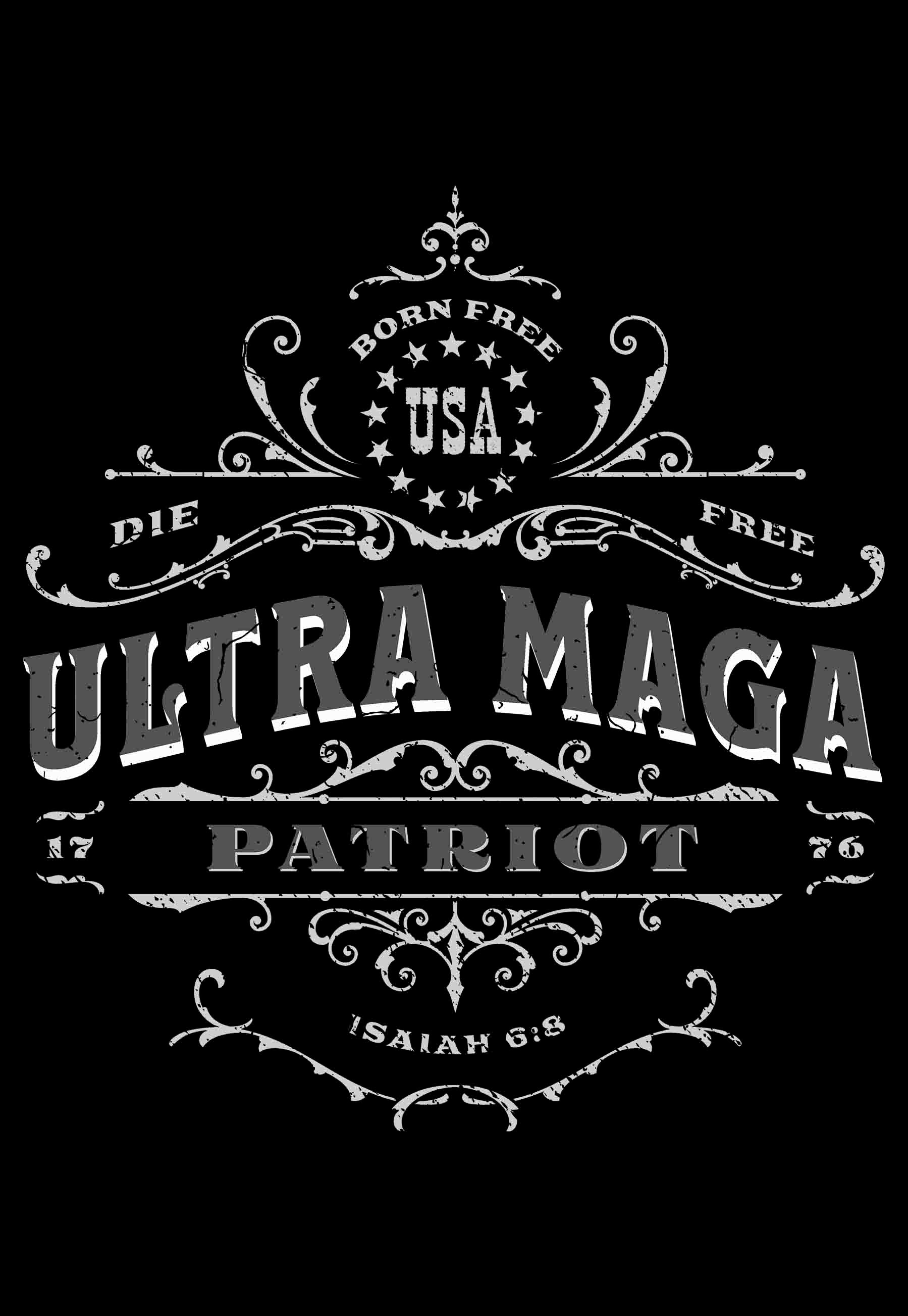 Ultra Maga t-shirt design closeup