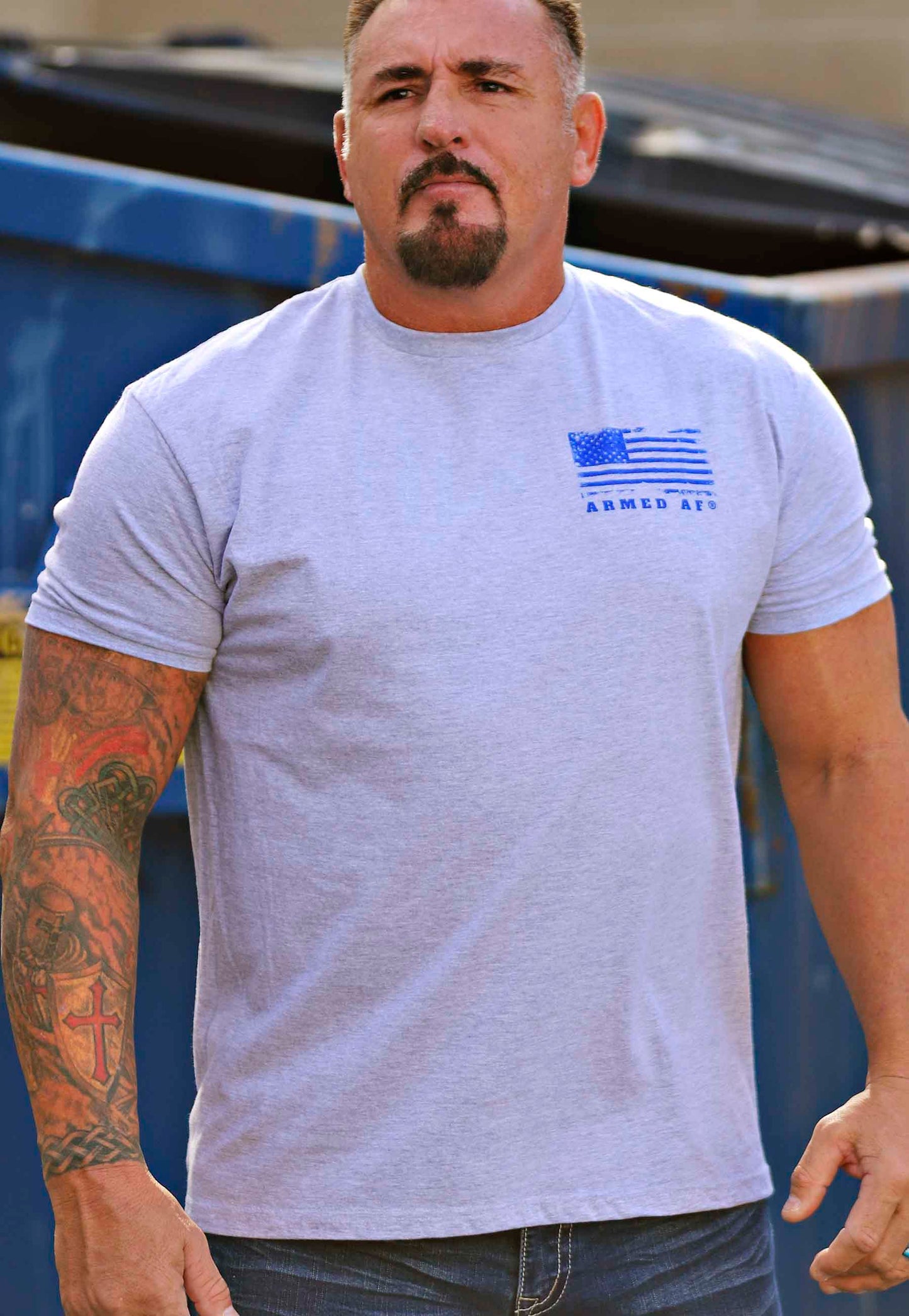 Shannon Ritch MMA champ wearing ArmedAF® t-shirt