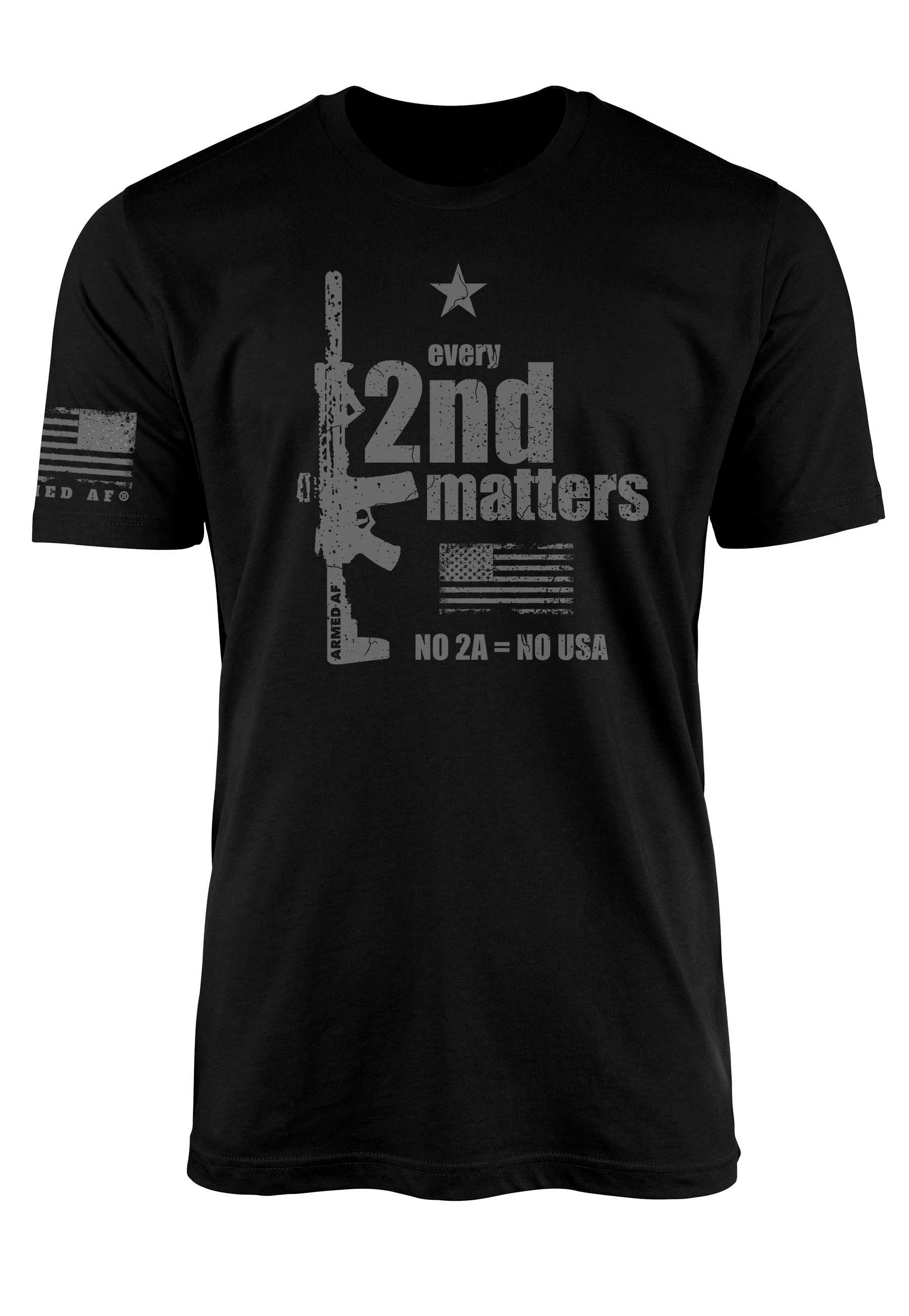 Every Second Matters t-shirt print on front