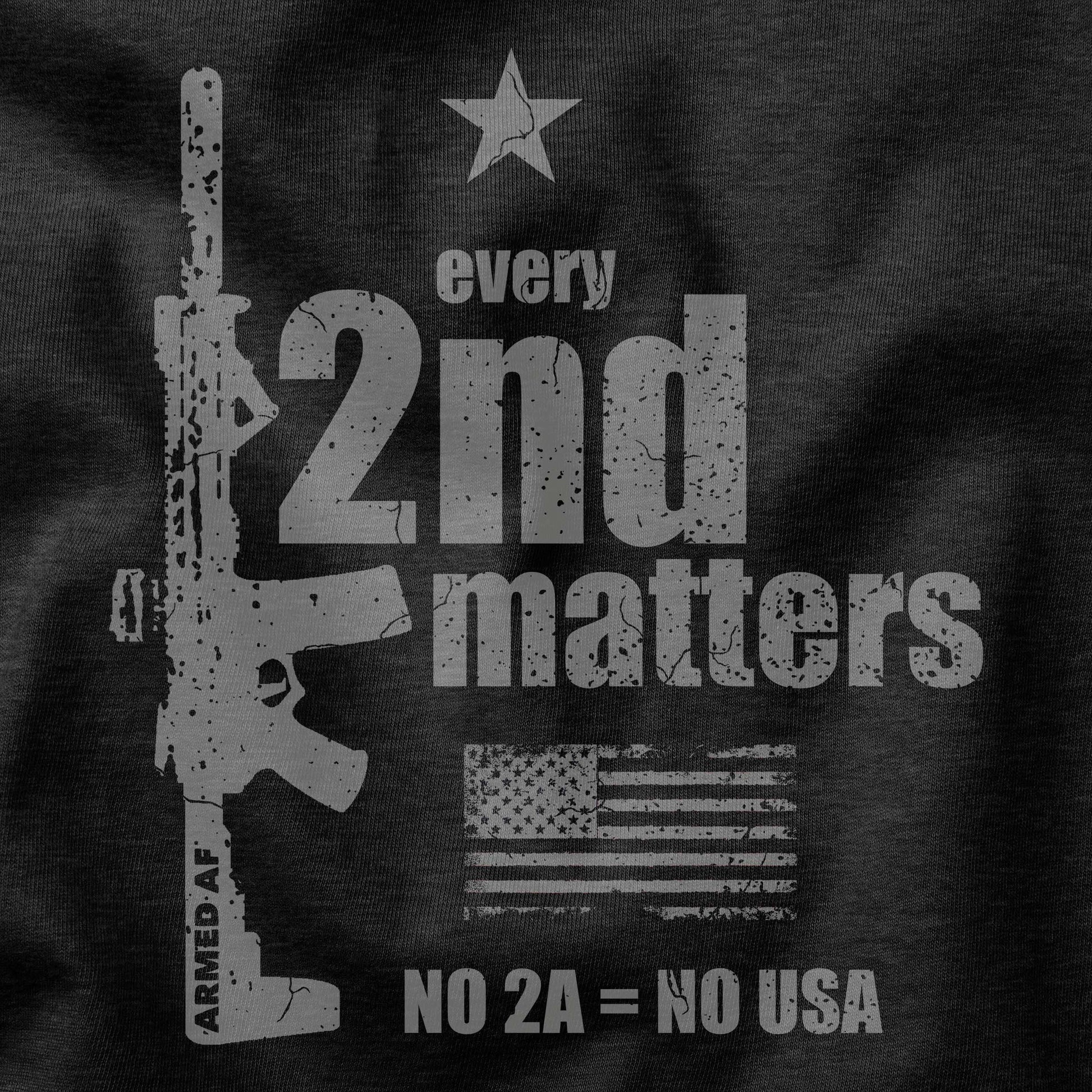 Every Second Matters Second amendment t-shirt design