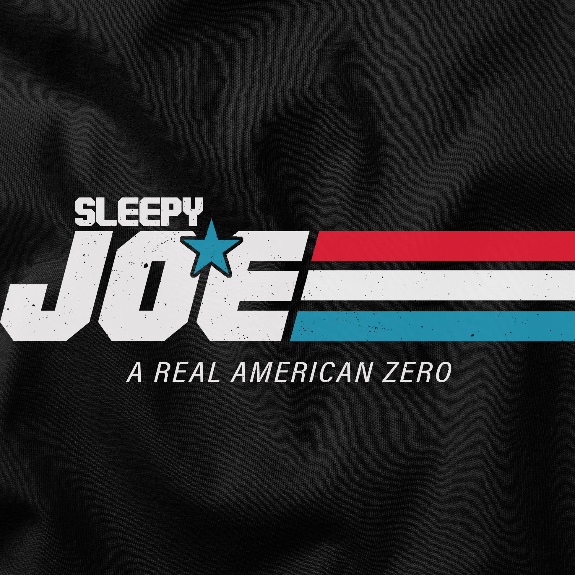 Sleepy Joe t-shirt design closeup