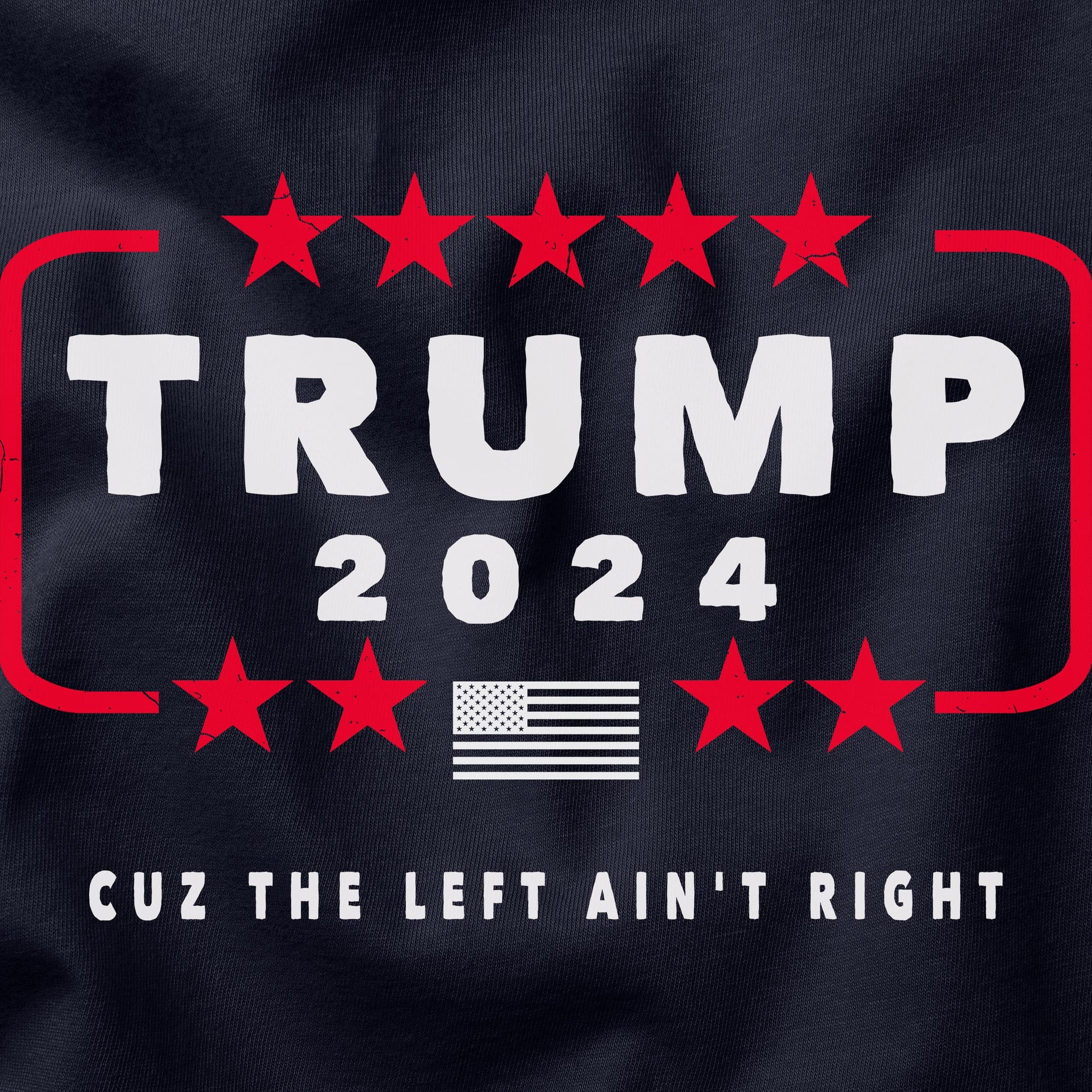 Trump 2024 t-shirt design closesup