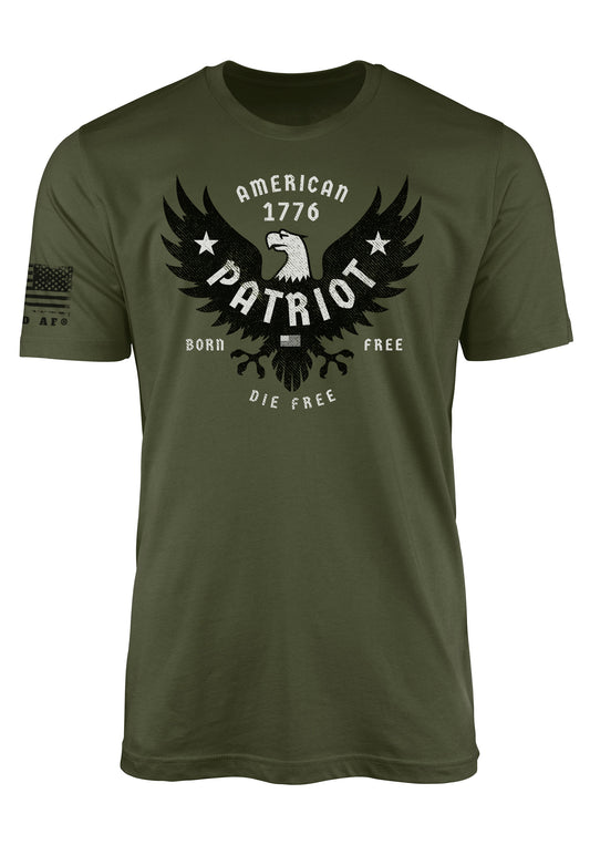 American Patriot t-shirt design on front of tee shirt