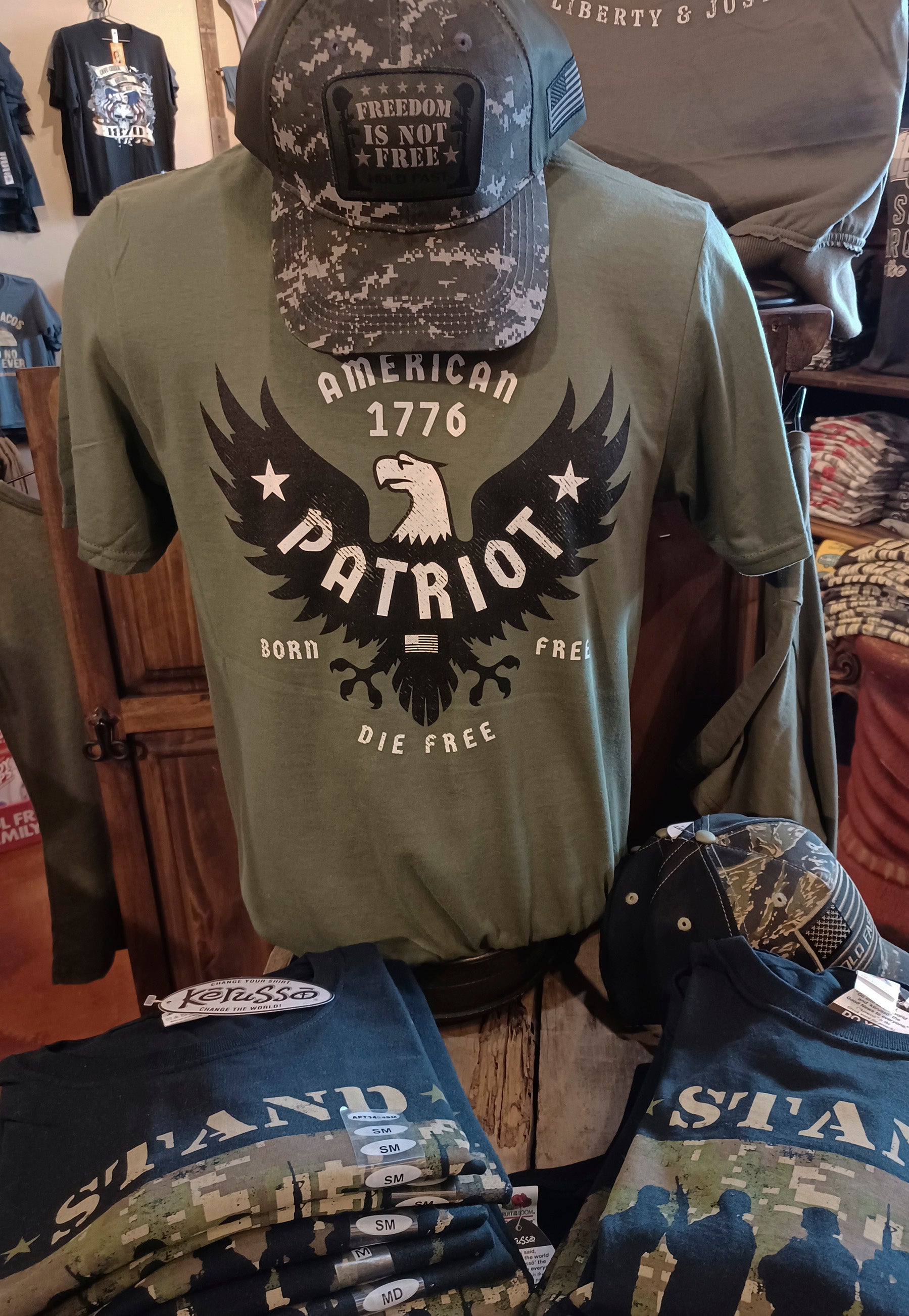 American patriot shirt on sale in store