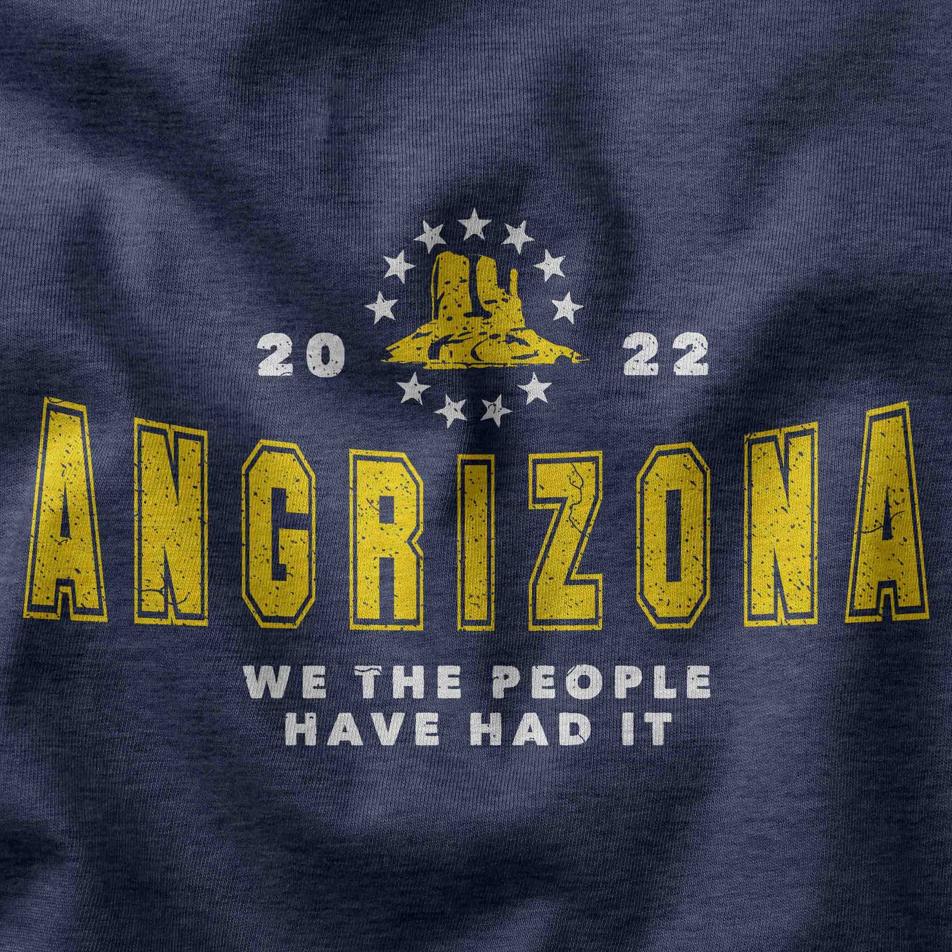 Closeup of Arizona election t-shirt