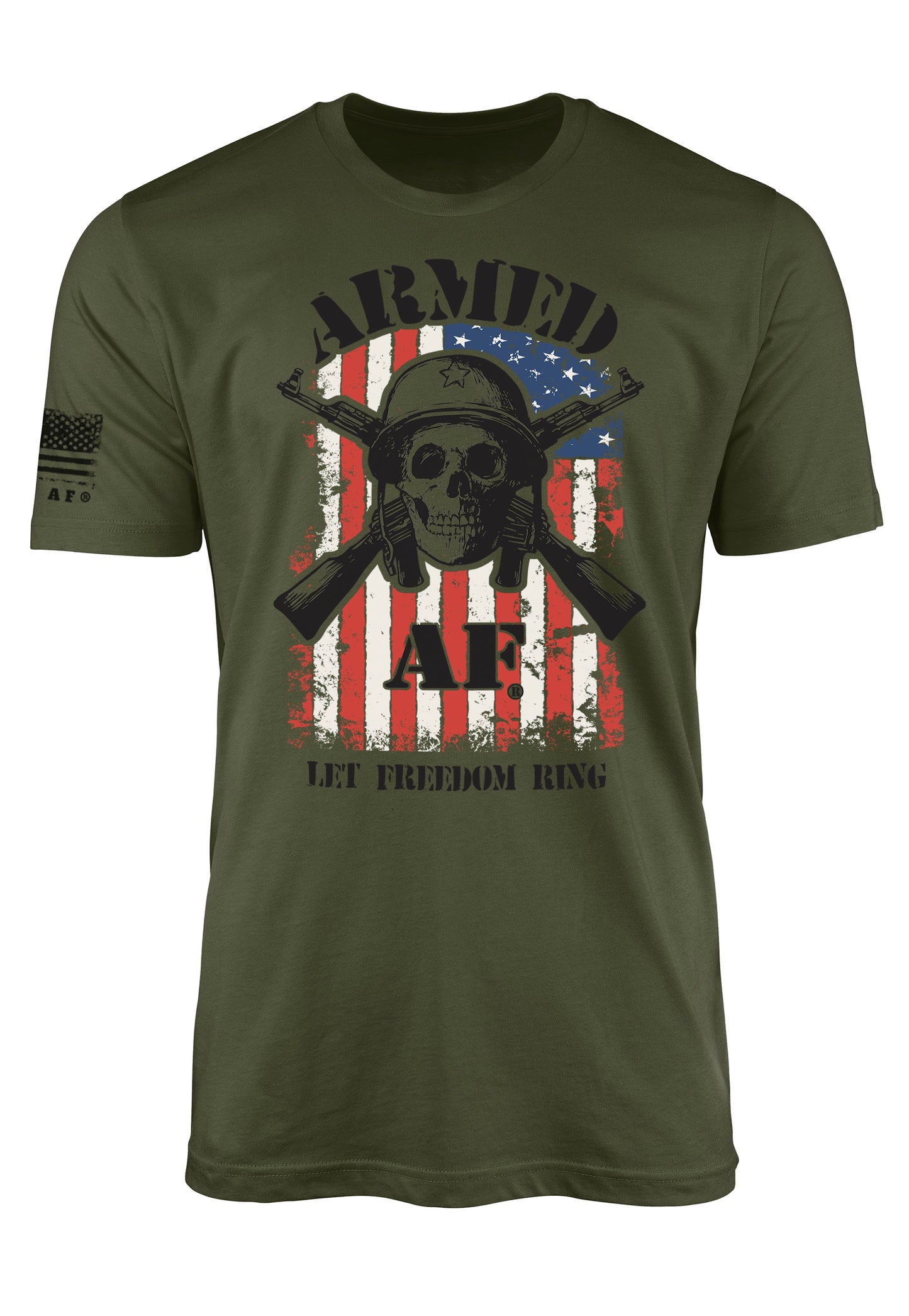 freedom skull t-shirt from ArmedAF® brand