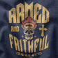 Closeup of Christian patriot design from Armed AF® brand