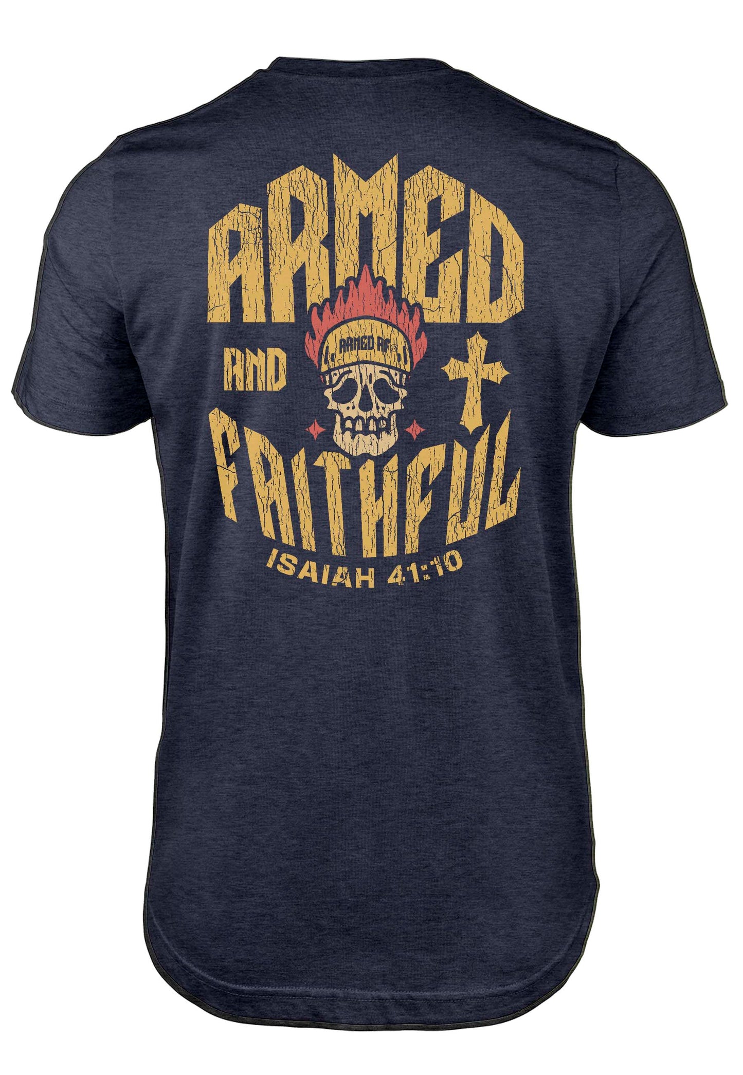Armed AF® Christian t-shirt with skull