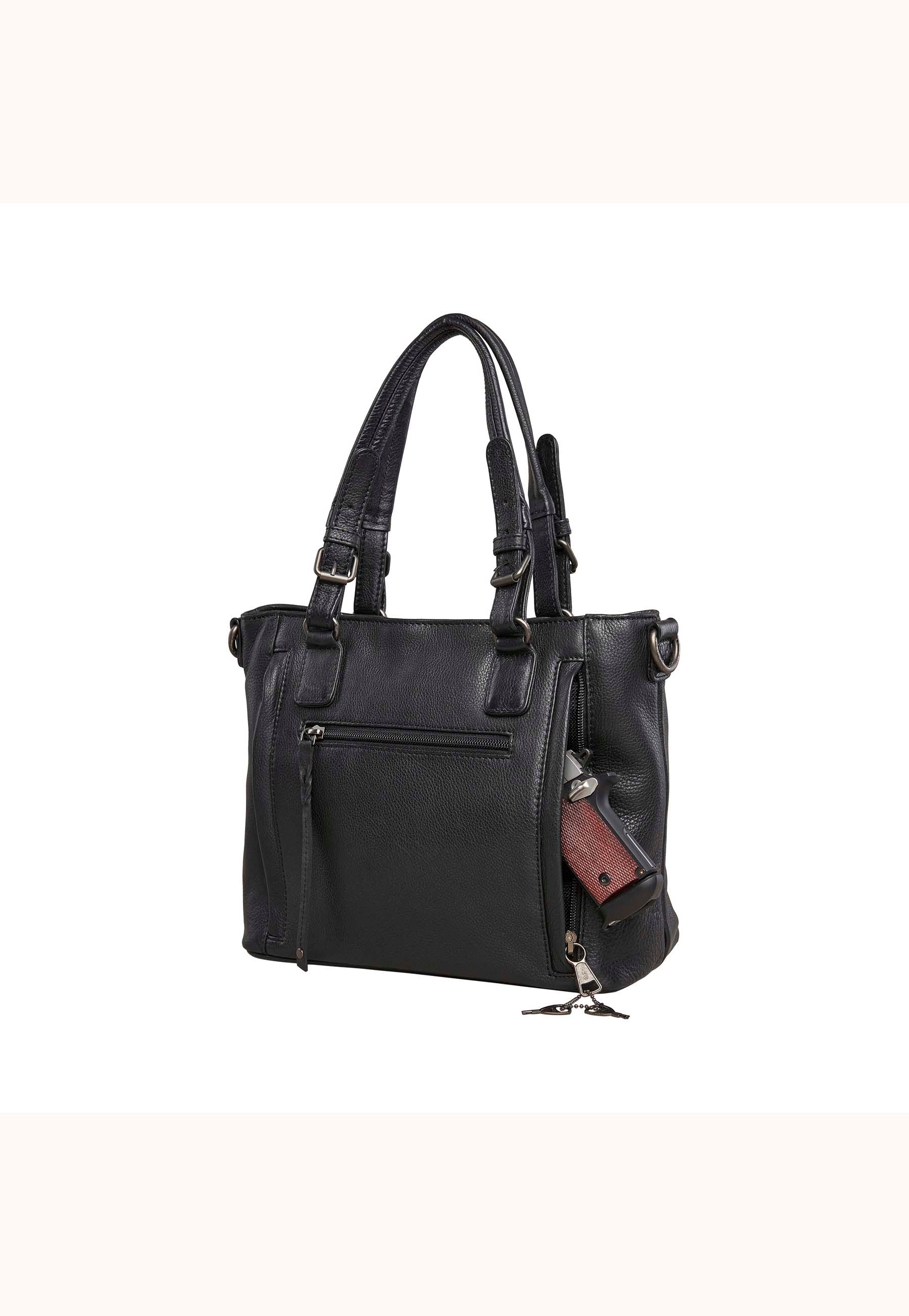 Bailey: Women's Black Leather Backpack
