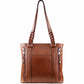 Mahogany leather conceal carry purse