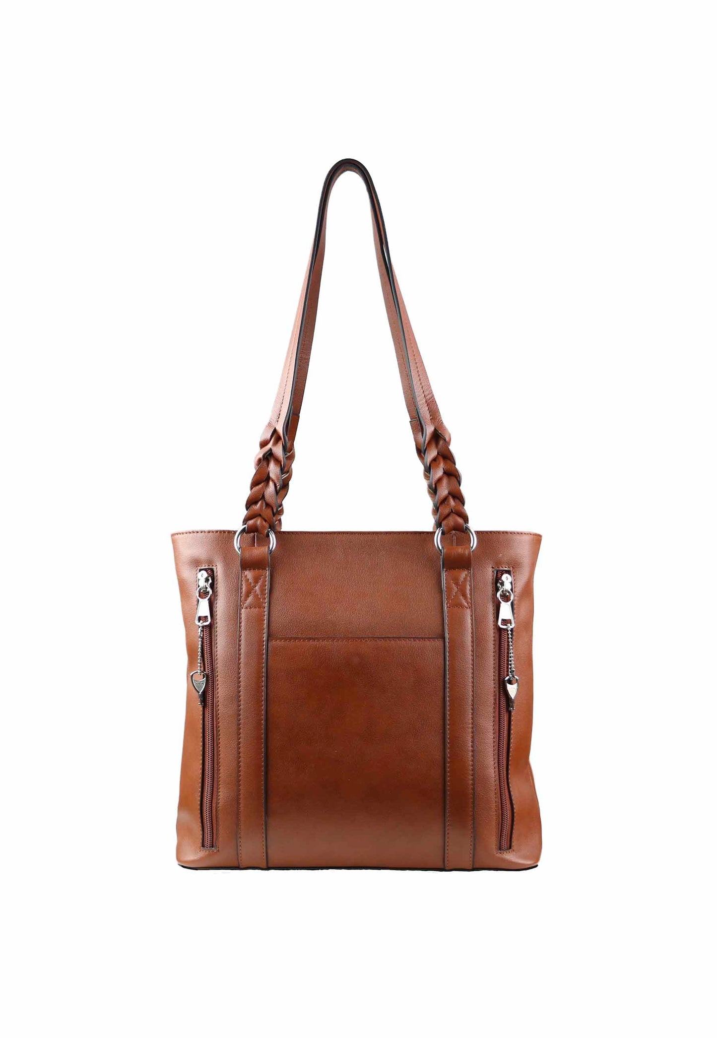 Mahogany leather conceal carry purse