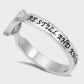Ladies Christian ring with Psalm 46:10 inscribed 