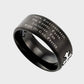 Mens Christian ring with cross