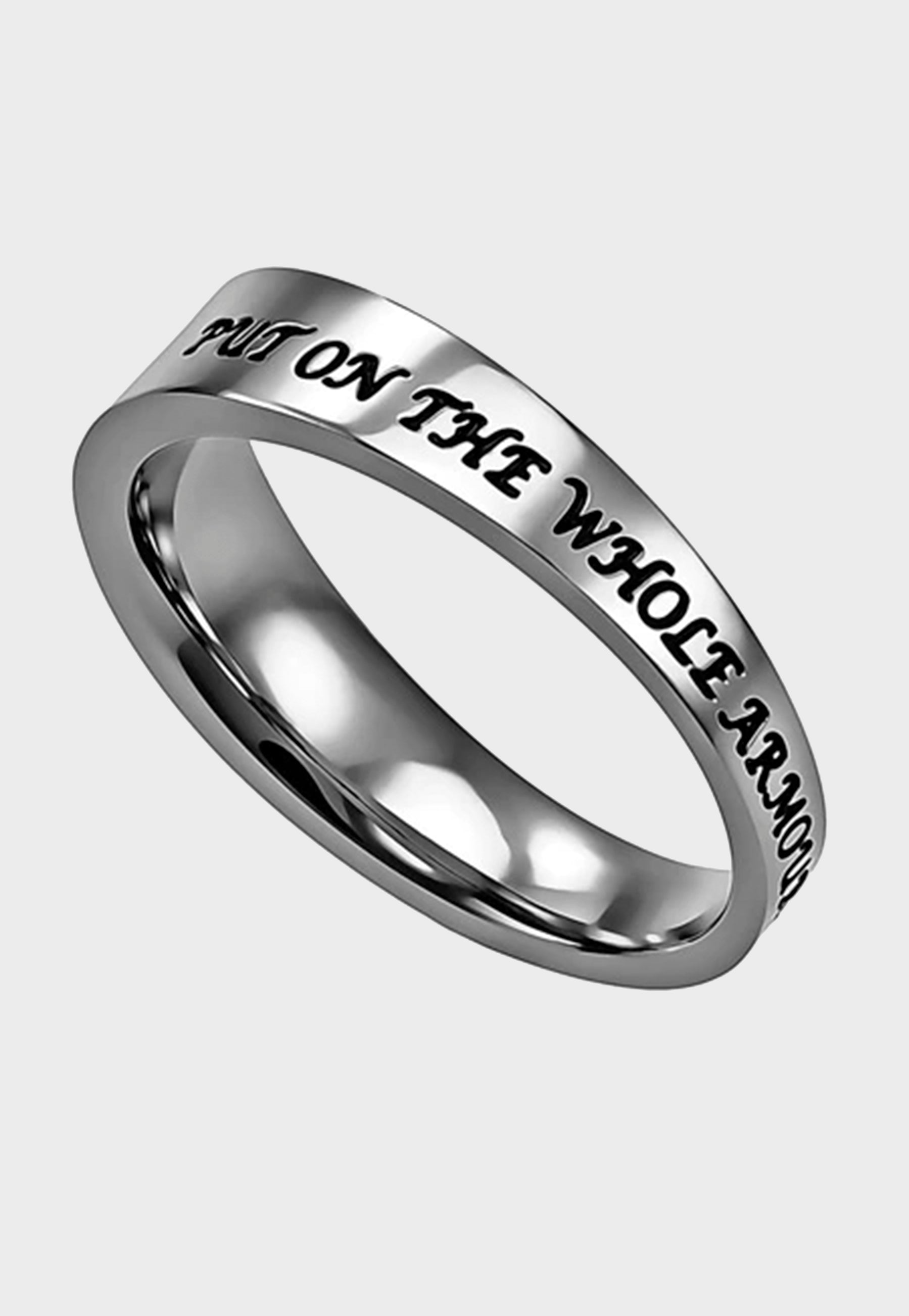 Armor of God women's Christian ring