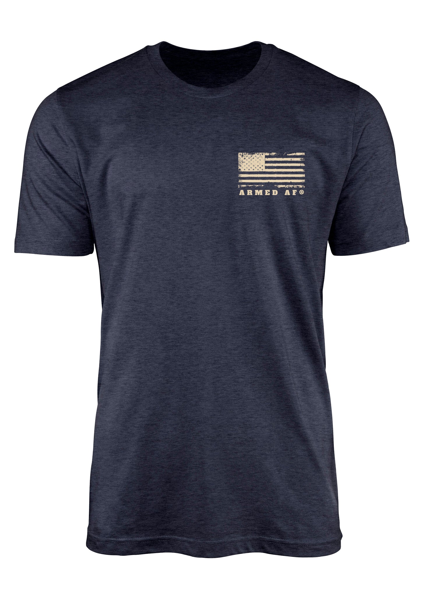 ArmedAF® chest print on t-shirt