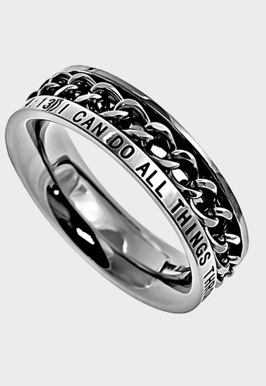 Women's Christian chain ring