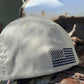 American flag on back of patriot ArmedAF® brand logo hat
