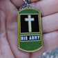 His Army Christian dog tag necklace
