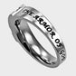 The armor of God inscribed on ladies Christian ring