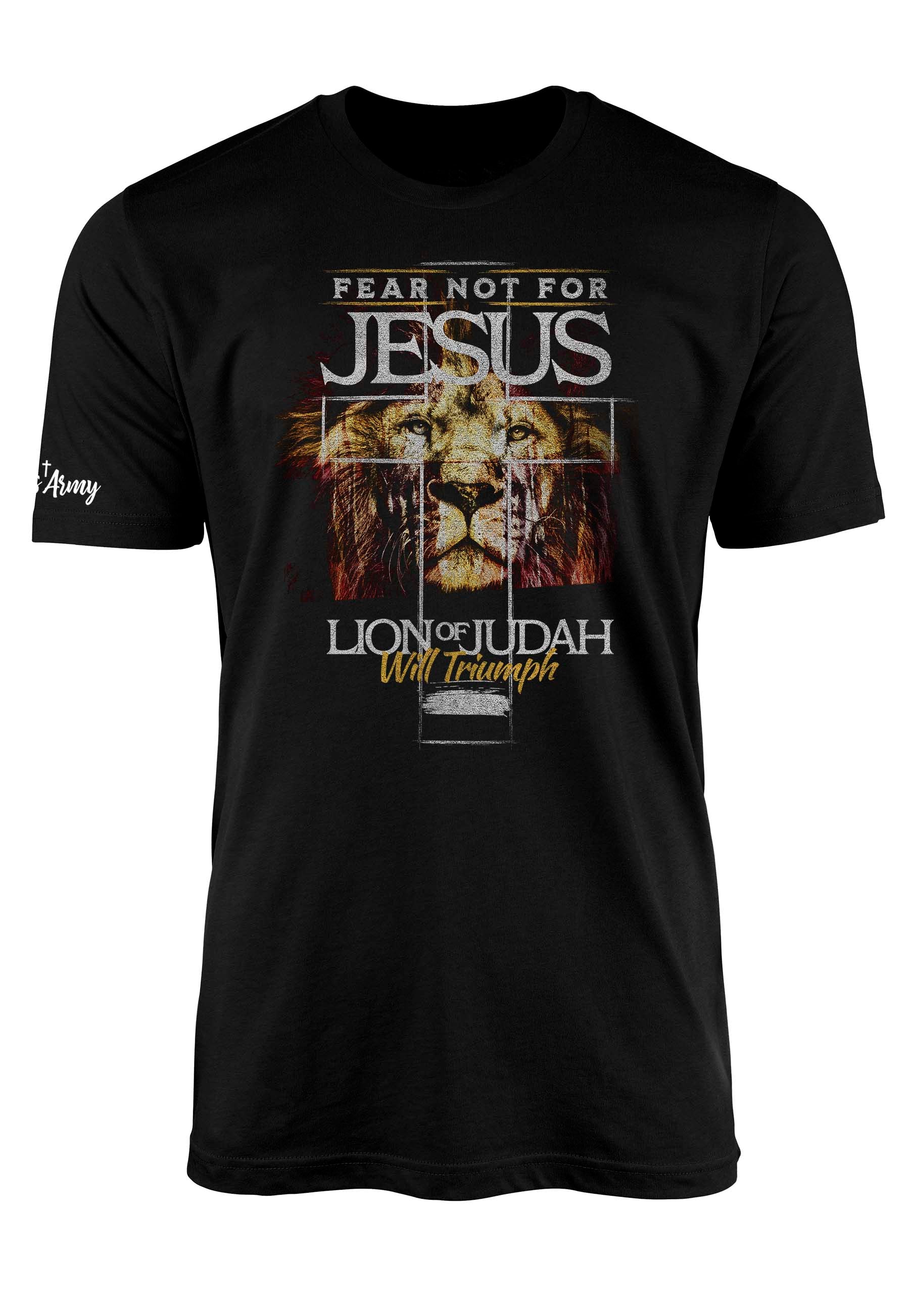 Jesus Lion of Judah t-shirt in black