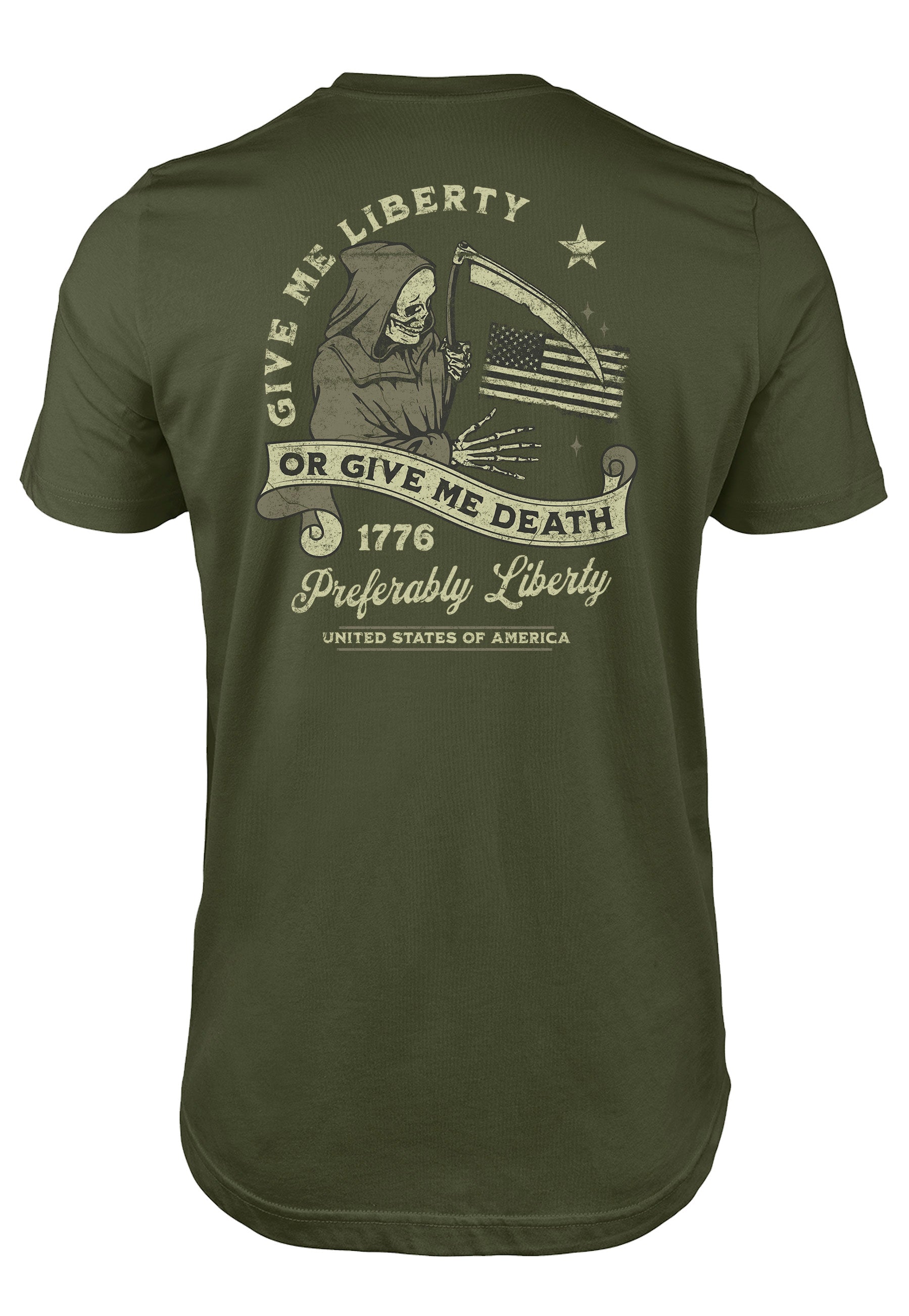 Give me Liberty or Give me Death Grim Reaper t-shirt