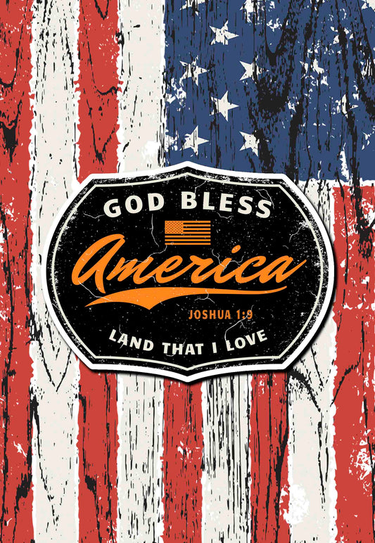 God Bless America sticker Land that I Love