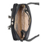 interior detail of leather concealed carry fanny pack for ladies
