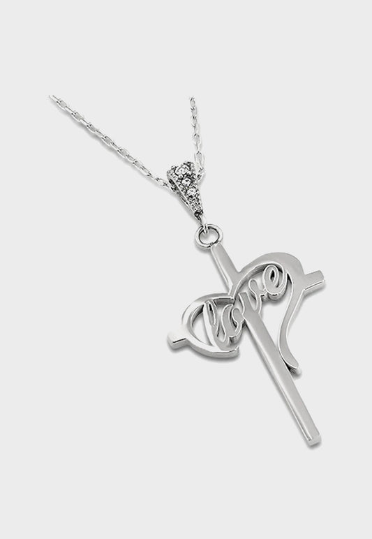 Stainless steel ladies Christian jewelry necklace for women