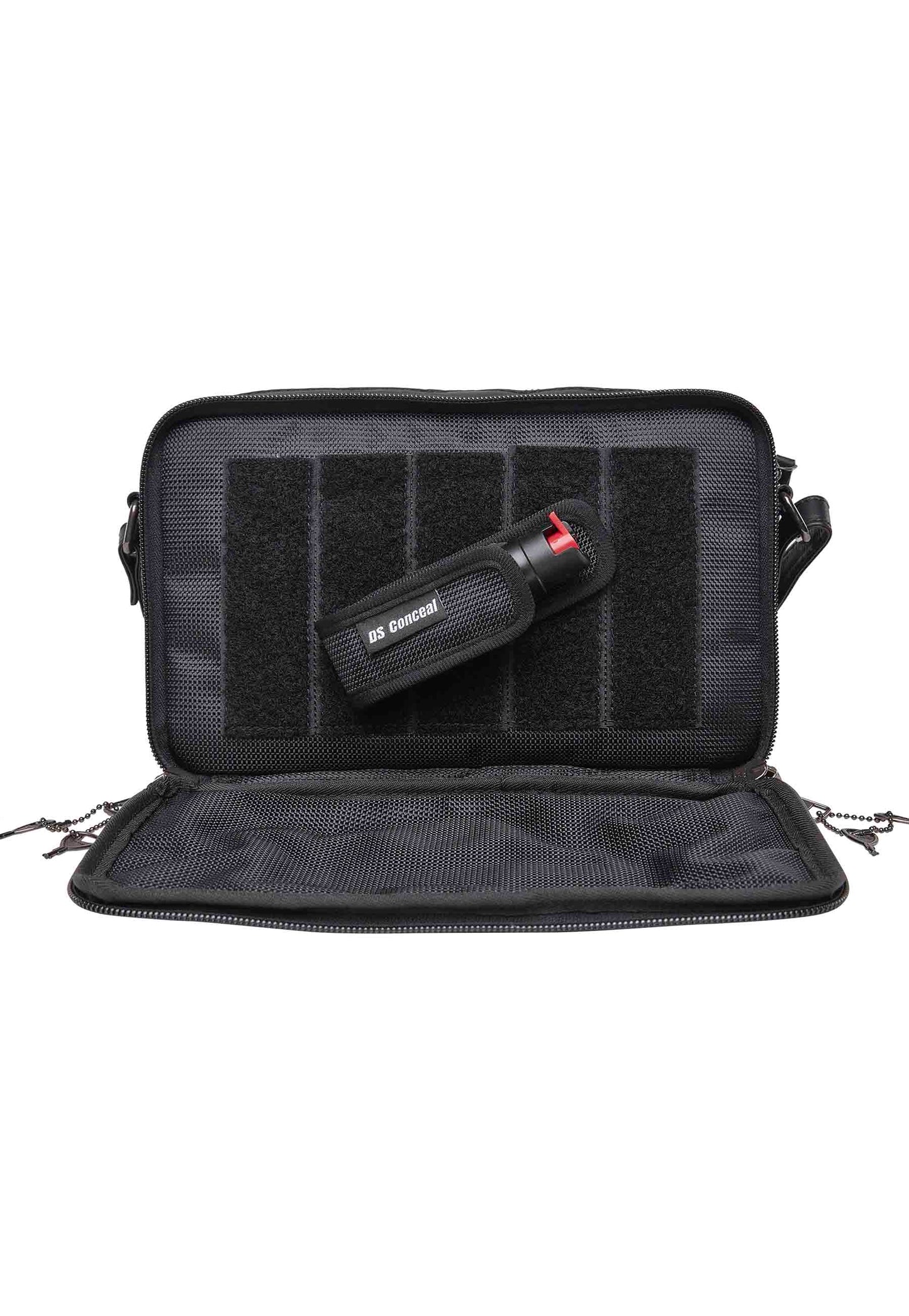 conceal carry purse shown with optional  mace