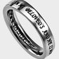 Ladies Christian ring with inlays and Bible verse