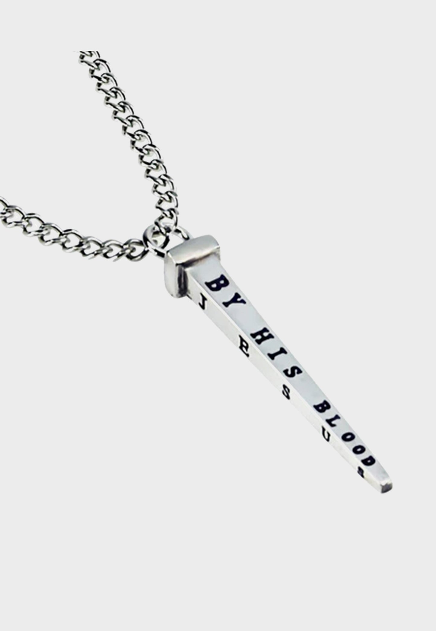 Cross nail Christian necklace for men