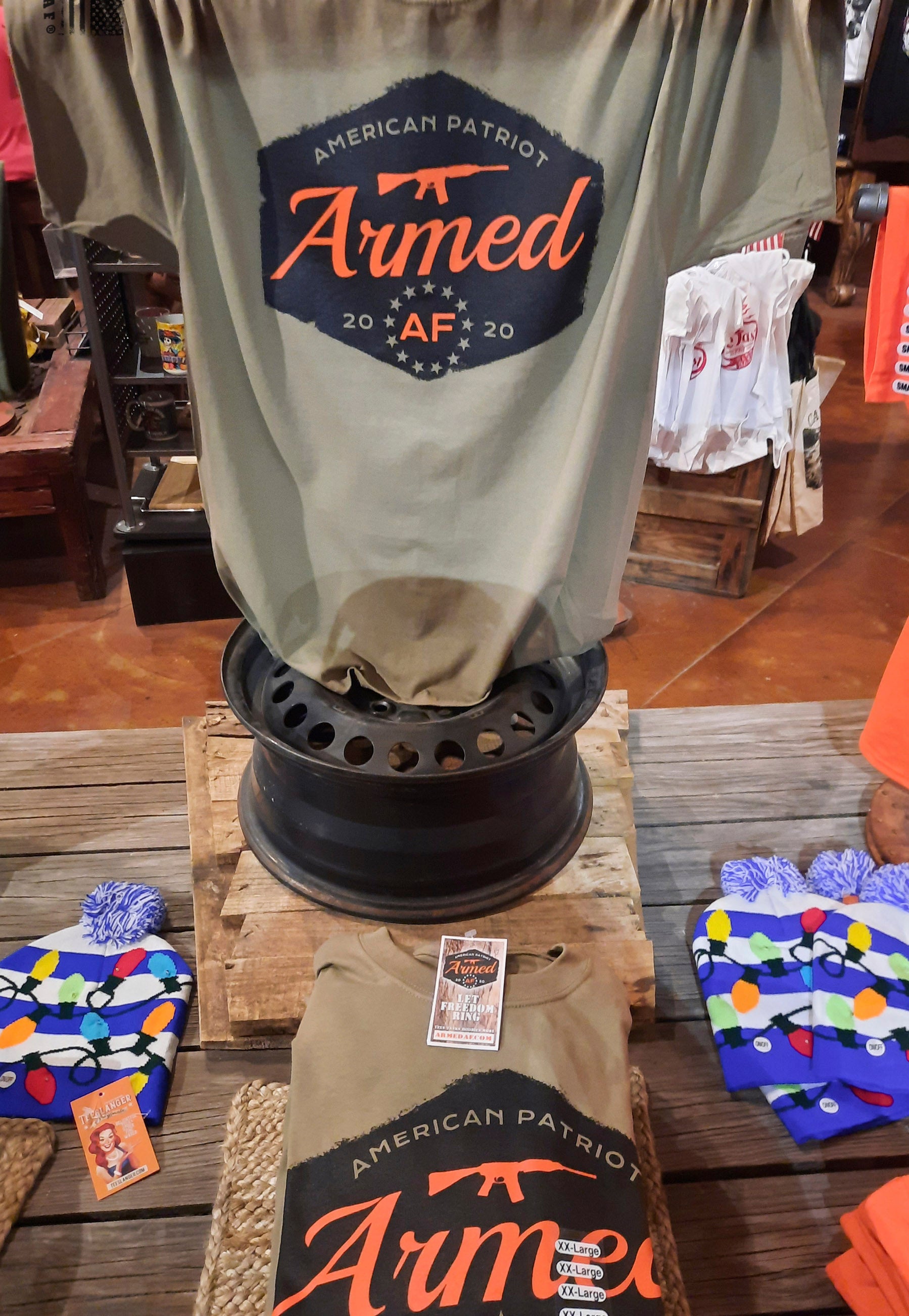 ArmedAF® logo t-shirt for sale in store
