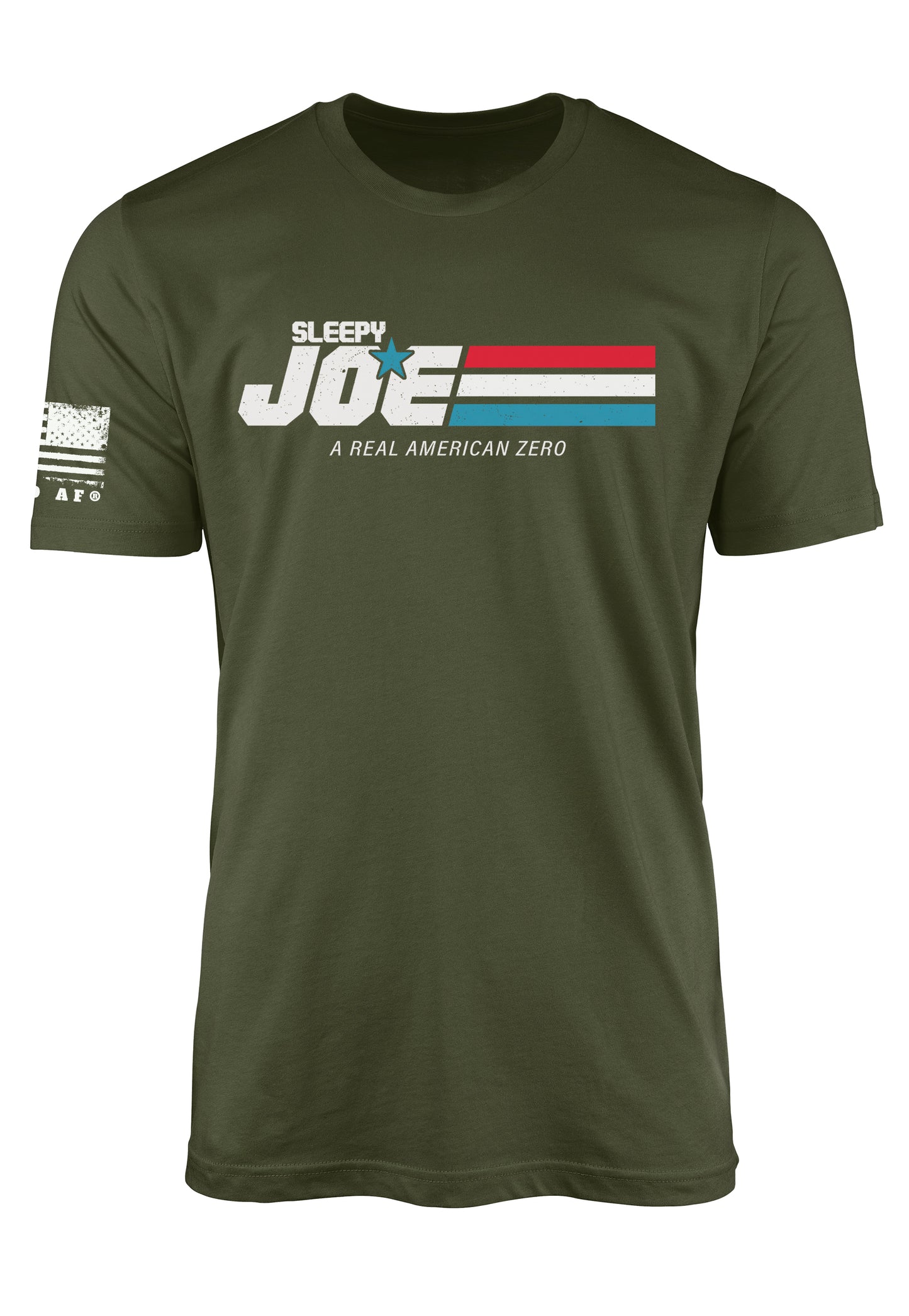 Army green Joe Biden parody t-shirt